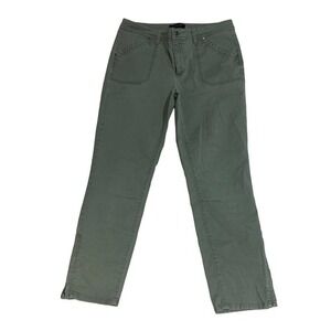 Talbots Cargo Pants‎ Women’s Size 30 /27 Army Green Zipper Ankle Pockets Casual